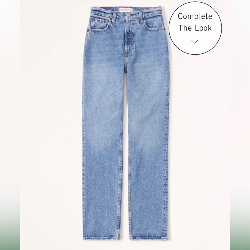 Abercrombie 90’s straight ultra high rise. 29. 8R